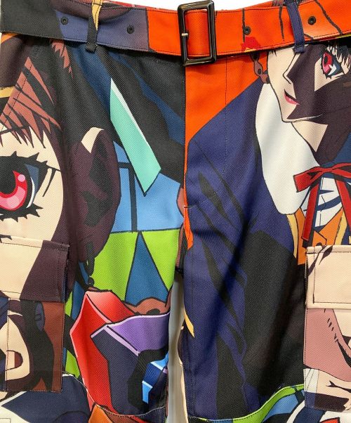 TENDER PERSON（テンダ―パーソン）TENDER PERSON (テンダ―パーソン) A KITE (ア カイト) デザインカーゴパンツ レッド サイズ:Mの古着・服飾アイテム