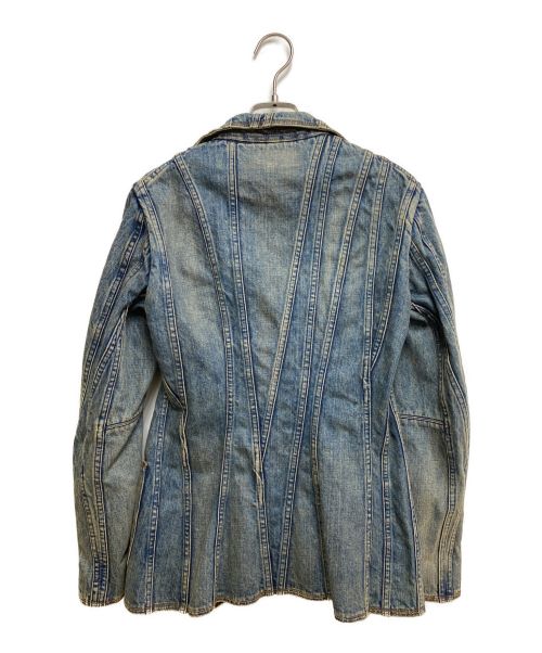 JUNYA WATANABE（ジュンヤワタナベ）JUNYA WATANABE (ジュンヤワタナベ) ヴィンテージ再構築デニムジャケット/02SS/Archive インディゴ サイズ:Mの古着・服飾アイテム
