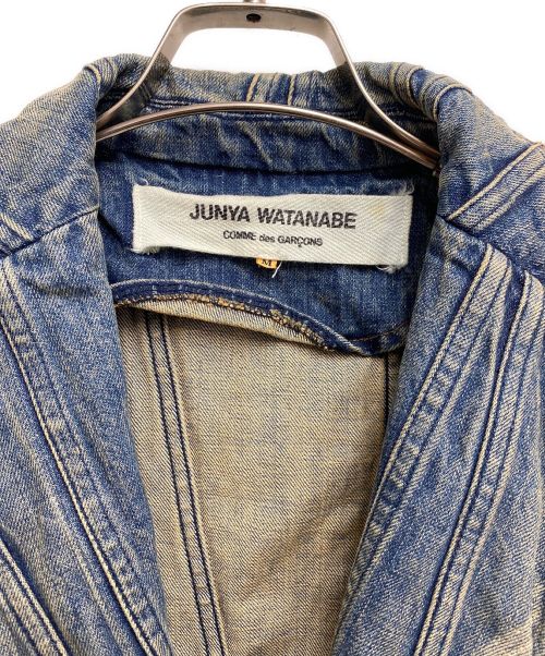 JUNYA WATANABE（ジュンヤワタナベ）JUNYA WATANABE (ジュンヤワタナベ) ヴィンテージ再構築デニムジャケット/02SS/Archive インディゴ サイズ:Mの古着・服飾アイテム