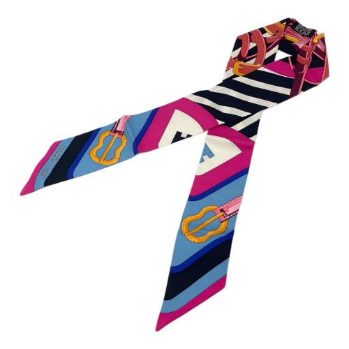 HERMES（エルメス）HERMES (エルメス) ツイリースカーフ ピンクの古着・服飾アイテム