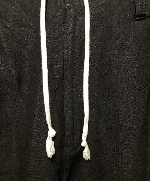 s'yte（サイト）s'yte (サイト) リネンパンツ ブラック サイズ:3の古着・服飾アイテム