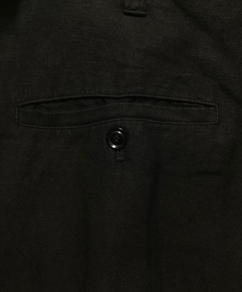 s'yte（サイト）s'yte (サイト) リネンパンツ ブラック サイズ:3の古着・服飾アイテム