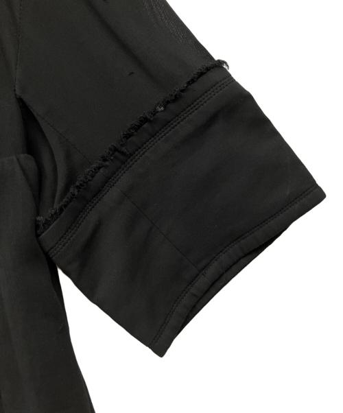 TARO HORIUCHI（タロウホリウチ）TARO HORIUCHI (タロウホリウチ) 半袖フリルワンピース ブラック サイズ:Fの古着・服飾アイテム