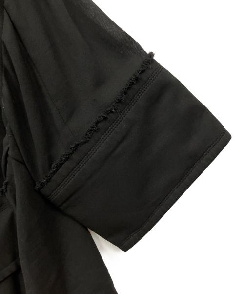 TARO HORIUCHI（タロウホリウチ）TARO HORIUCHI (タロウホリウチ) 半袖フリルワンピース ブラック サイズ:Fの古着・服飾アイテム