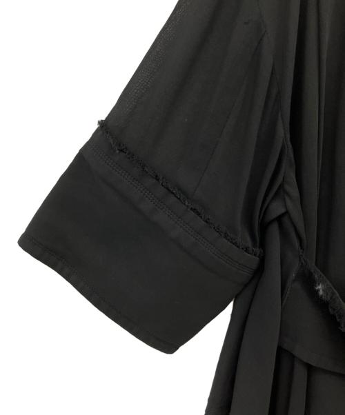 TARO HORIUCHI（タロウホリウチ）TARO HORIUCHI (タロウホリウチ) 半袖フリルワンピース ブラック サイズ:Fの古着・服飾アイテム