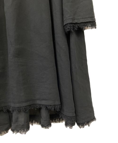 TARO HORIUCHI（タロウホリウチ）TARO HORIUCHI (タロウホリウチ) 半袖フリルワンピース ブラック サイズ:Fの古着・服飾アイテム