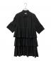 TARO HORIUCHI（タロウホリウチ）の古着「半袖フリルワンピース」｜ブラック