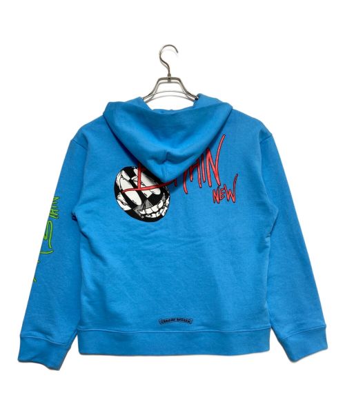 CHROME HEARTS（クロムハーツ）CHROME HEARTS (クロムハーツ) MATTY BOY BRAIN NEW HOODIE ブルー サイズ:Lの古着・服飾アイテム