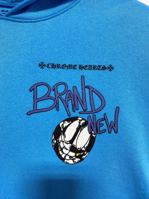 CHROME HEARTS（クロムハーツ）CHROME HEARTS (クロムハーツ) MATTY BOY BRAIN NEW HOODIE ブルー サイズ:Lの古着・服飾アイテム