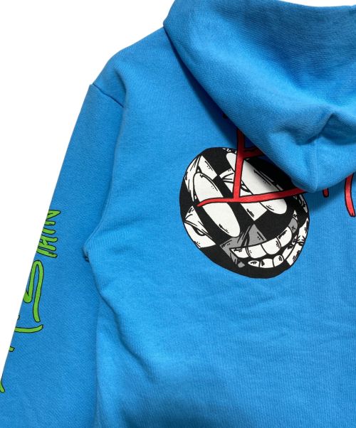 CHROME HEARTS（クロムハーツ）CHROME HEARTS (クロムハーツ) MATTY BOY BRAIN NEW HOODIE ブルー サイズ:Lの古着・服飾アイテム