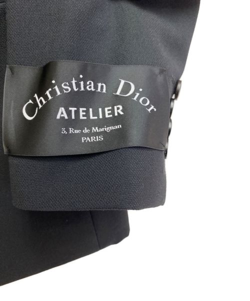 Christian Dior（クリスチャン ディオール）Christian Dior (クリスチャン ディオール) アトリエパッチテーラードジャケット ブラック サイズ:46の古着・服飾アイテム