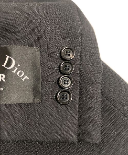 Christian Dior（クリスチャン ディオール）Christian Dior (クリスチャン ディオール) アトリエパッチテーラードジャケット ブラック サイズ:46の古着・服飾アイテム