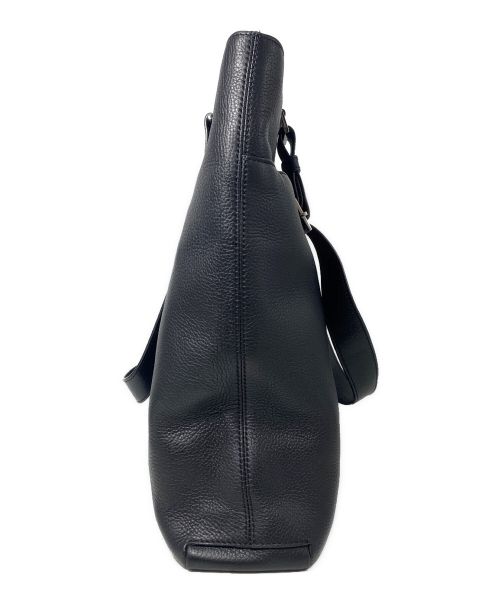 DIOR HOMME（ディオール オム）DIOR HOMME (ディオール オム) Leather Tote Bag（レザートートバッグ） ブラックの古着・服飾アイテム