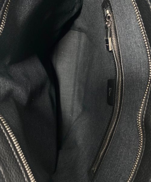 DIOR HOMME（ディオール オム）DIOR HOMME (ディオール オム) Leather Tote Bag（レザートートバッグ） ブラックの古着・服飾アイテム