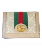GUCCIグッチ）の古着「2つ折り財布」｜ベージュ
