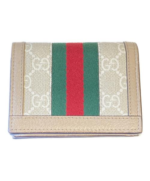 GUCCI（グッチ）GUCCI (グッチ) 2つ折り財布 ベージュの古着・服飾アイテム