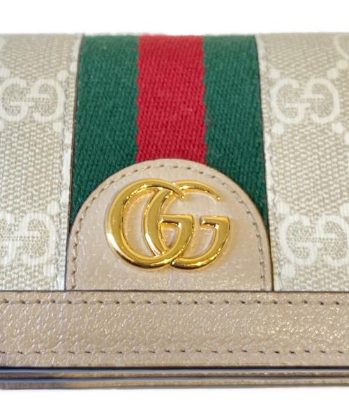 GUCCI（グッチ）GUCCI (グッチ) 2つ折り財布 ベージュの古着・服飾アイテム