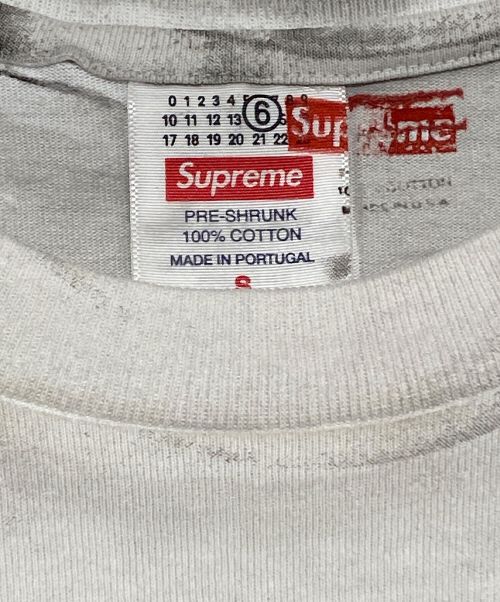 SUPREME（シュプリーム）SUPREME (シュプリーム) MM6 Maison Margiela (エムエムシックス メゾンマルジェラ) Box Logo Tee ホワイト サイズ:Sの古着・服飾アイテム