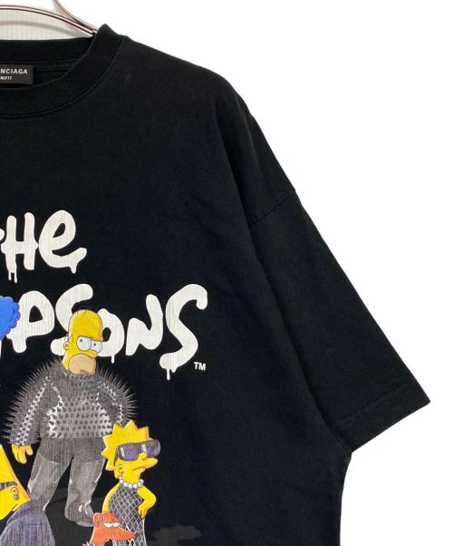 BALENCIAGA（バレンシアガ）BALENCIAGA (バレンシアガ) The Simpsons (ザ シンプソンズ) シンプソンズTシャツ ブラック サイズ:Lの古着・服飾アイテム