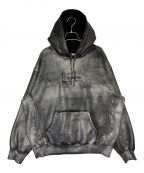 SUPREME×MM6 Maison Margielaシュプリーム×エムエムシックスメゾンマルジェラ）の古着「Foil Box Logo Hooded Sweatshirt」｜ブラック