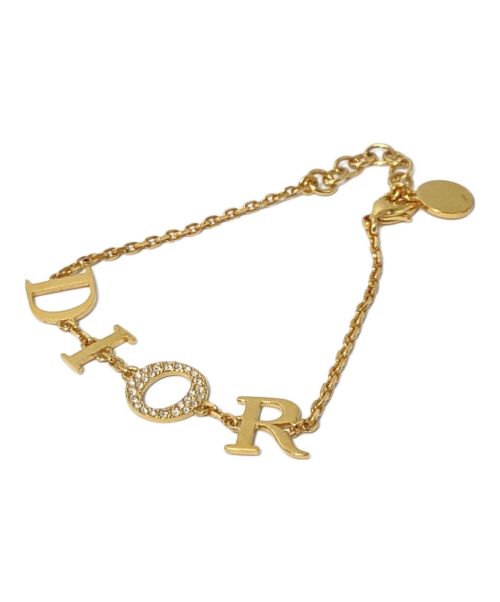 Christian Dior（クリスチャン ディオール）Christian Dior (クリスチャン ディオール) DIORロゴブレスレット（DIOR LOGO BRACELET） ゴールド サイズ:-の古着・服飾アイテム