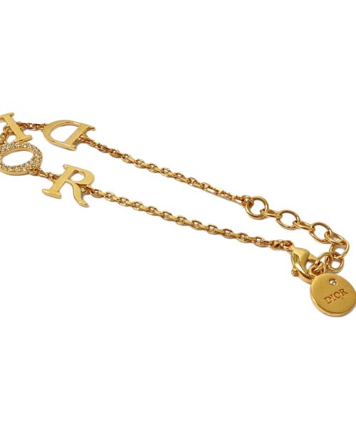 Christian Dior（クリスチャン ディオール）Christian Dior (クリスチャン ディオール) DIORロゴブレスレット（DIOR LOGO BRACELET） ゴールド サイズ:-の古着・服飾アイテム