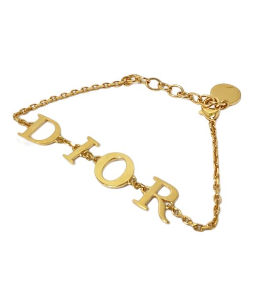 Christian Dior（クリスチャン ディオール）Christian Dior (クリスチャン ディオール) DIORロゴブレスレット（DIOR LOGO BRACELET） ゴールド サイズ:-の古着・服飾アイテム