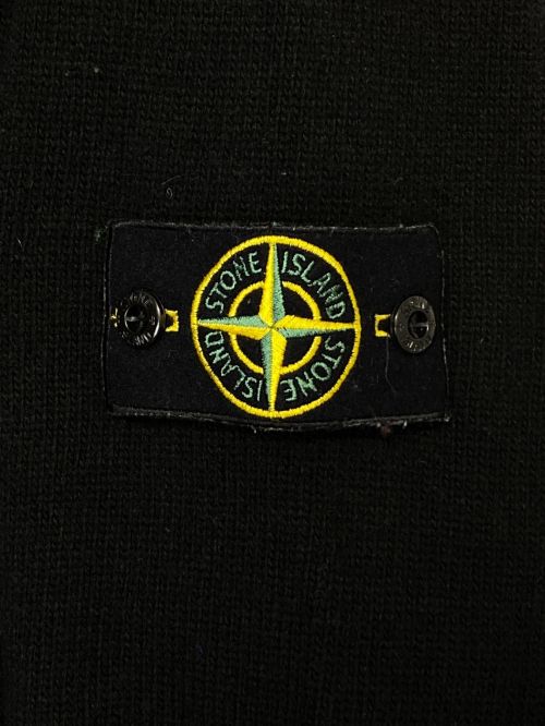 STONE ISLAND（ストーンアイランド）STONE ISLAND (ストーンアイランド) アームパッチニット ブラック サイズ:XLの古着・服飾アイテム