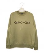 MONCLERモンクレール）の古着「フロッキープリントロゴスウェット」｜グリーン