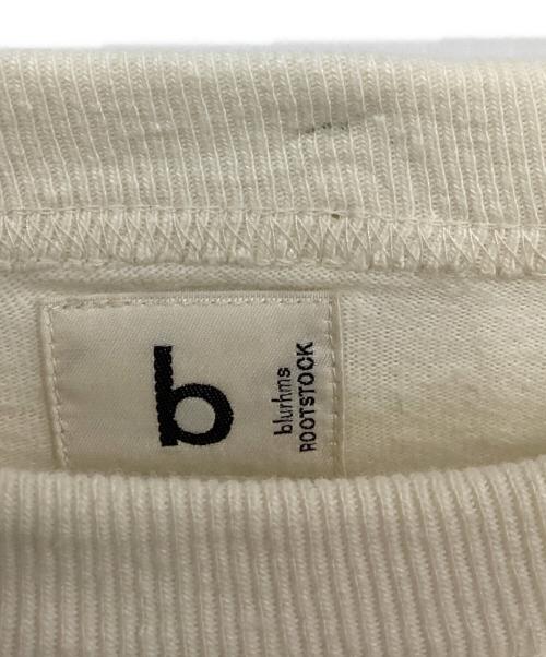 BLURHMS（ブラームス）BLURHMS (ブラームス) cotton rayon 88/12 print tee ベージュ サイズ:2の古着・服飾アイテム