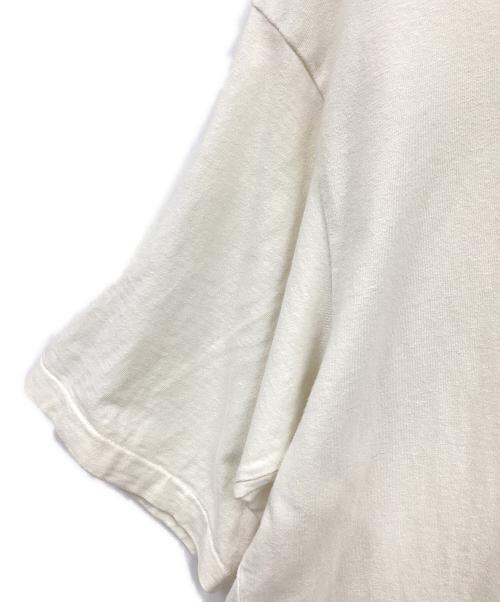 BLURHMS（ブラームス）BLURHMS (ブラームス) cotton rayon 88/12 print tee ベージュ サイズ:2の古着・服飾アイテム