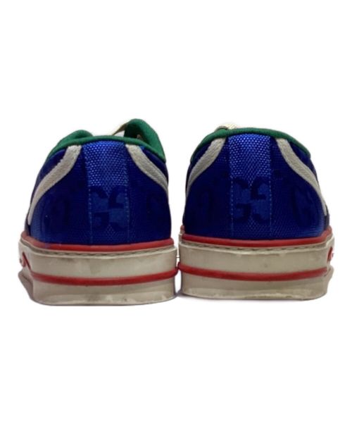 GUCCI（グッチ）GUCCI (グッチ) 1977 TENNIS WEB LINE SNERKERS（テニスウェブラインスニーカー） ブルー サイズ:38の古着・服飾アイテム