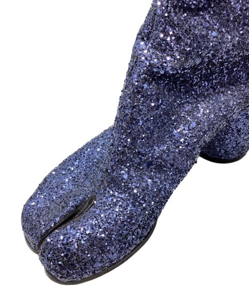 Maison Margiela（メゾンマルジェラ）Maison Margiela (メゾンマルジェラ) グリッター足袋ブーツ パープル サイズ:37の古着・服飾アイテム
