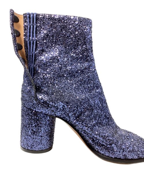 Maison Margiela（メゾンマルジェラ）Maison Margiela (メゾンマルジェラ) グリッター足袋ブーツ パープル サイズ:37の古着・服飾アイテム