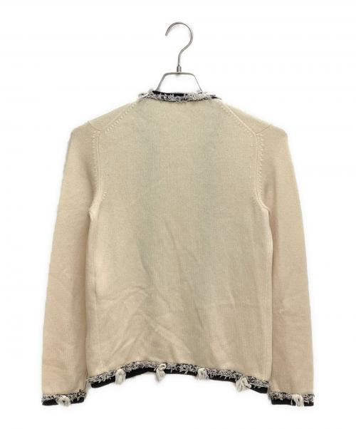 CHANEL（シャネル）CHANEL (シャネル) カシミアニットカーディガン アイボリー サイズ:34の古着・服飾アイテム