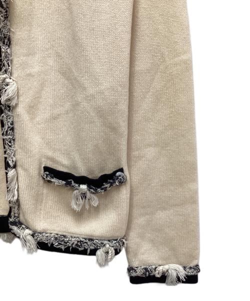 CHANEL（シャネル）CHANEL (シャネル) カシミアニットカーディガン アイボリー サイズ:34の古着・服飾アイテム