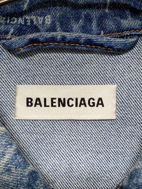 BALENCIAGA（バレンシアガ）BALENCIAGA (バレンシアガ) LARGE FIT JACKET スカイブルー サイズ:36の古着・服飾アイテム