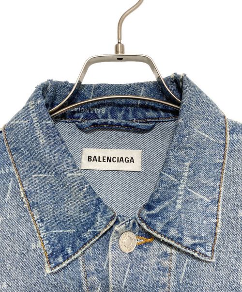 BALENCIAGA（バレンシアガ）BALENCIAGA (バレンシアガ) LARGE FIT JACKET スカイブルー サイズ:36の古着・服飾アイテム