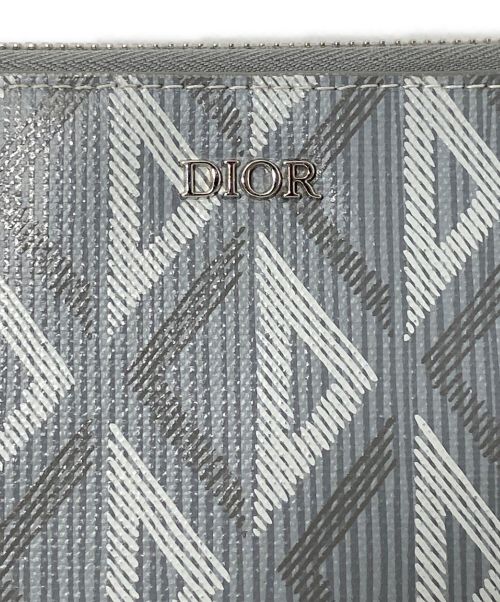 Christian Dior（クリスチャン ディオール）Christian Dior (クリスチャン ディオール) 3D Diamond Clutch bag (3Dダイアモンドクラッチバッグ) グレー サイズ:-の古着・服飾アイテム