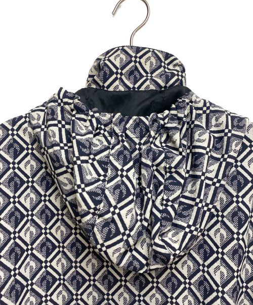 MARINE SERRE（マリーンセル）MARINE SERRE (マリーンセル) Moon Diamant Rave Jacket アイボリー×ブラック サイズ:Lの古着・服飾アイテム