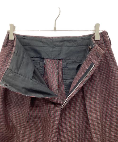 Y's for men（ワイズフォーメン）Y'S for men (ワイズフォーメン) スラックス グレー×レッド サイズ:Sの古着・服飾アイテム