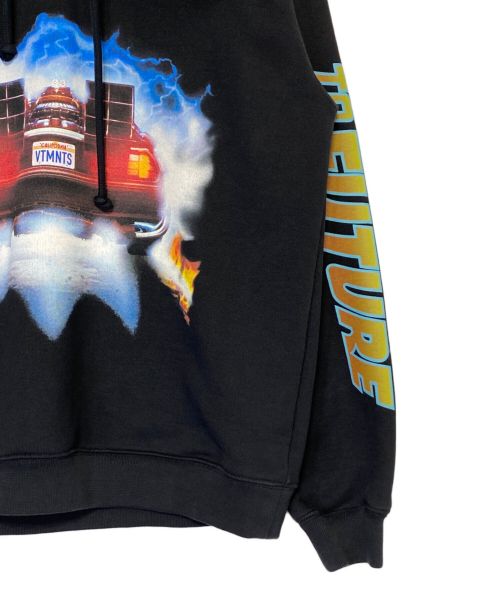 VETEMENTS（ヴェトモン）VETEMENTS (ヴェトモン) BACK TO THE FUTURE JERSEY HOODIE ブラック サイズ:XSの古着・服飾アイテム