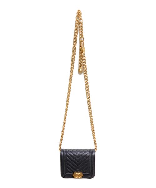 CHANEL（シャネル）CHANEL (シャネル) ミニショルダーバッグ グレー サイズ:-の古着・服飾アイテム