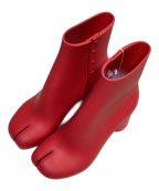 Maison Margielaメゾンマルジェラ）の古着「ラバー足袋ブーツ　（RUBBER TABI BOOTS）」｜レッド