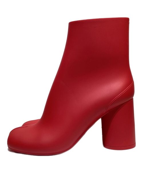 Maison Margiela（メゾンマルジェラ）Maison Margiela (メゾンマルジェラ) ラバー足袋ブーツ　（RUBBER TABI BOOTS） レッド サイズ:38 未使用品の古着・服飾アイテム