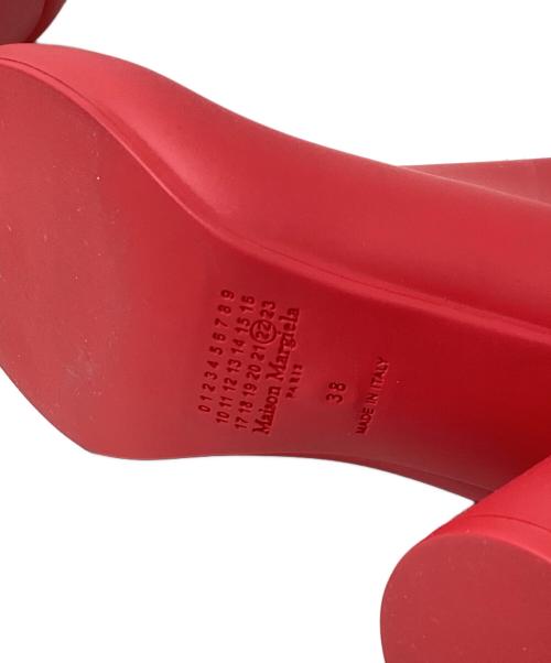 Maison Margiela（メゾンマルジェラ）Maison Margiela (メゾンマルジェラ) ラバー足袋ブーツ　（RUBBER TABI BOOTS） レッド サイズ:38 未使用品の古着・服飾アイテム