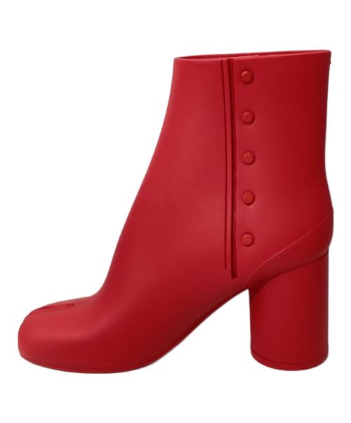 Maison Margiela（メゾンマルジェラ）Maison Margiela (メゾンマルジェラ) ラバー足袋ブーツ　（RUBBER TABI BOOTS） レッド サイズ:38 未使用品の古着・服飾アイテム