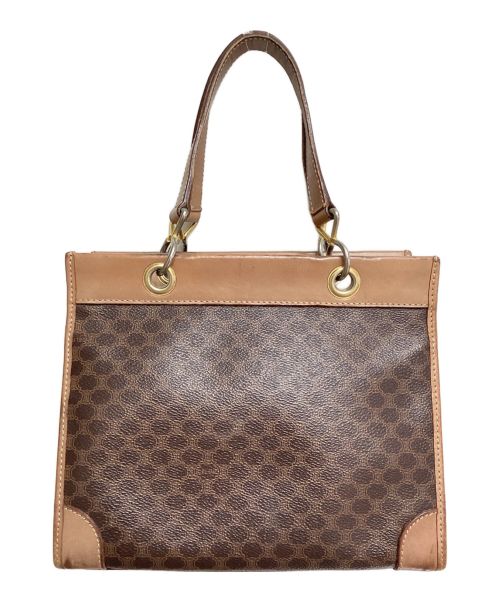 CELINE（セリーヌ）CELINE (セリーヌ) マカダム総柄ハンドバッグ ブラウンの古着・服飾アイテム