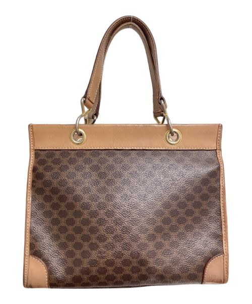 CELINE（セリーヌ）CELINE (セリーヌ) マカダム総柄ハンドバッグ ブラウンの古着・服飾アイテム