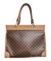 CELINE (セリーヌ) マカダム総柄ハンドバッグ ブラウン：40000円